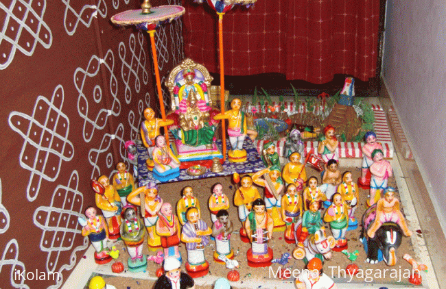 Rangoli: Golu - Swami procession