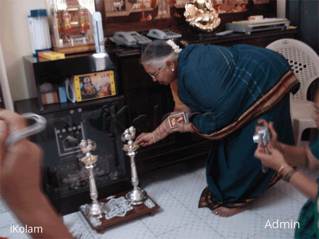 Rangoli: Thankgamani aunty  (Brinda's mother-in-law)