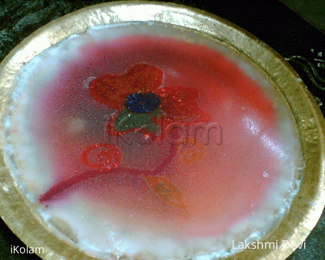 Rangoli: Tripetaled - on water