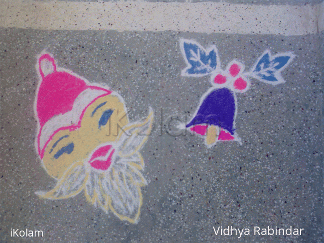 Rangoli: Santa