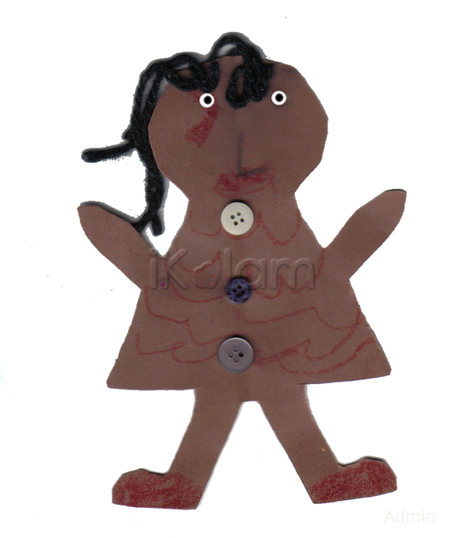 Rangoli: Gingerbread girl Rangoli: Gingerbread girl