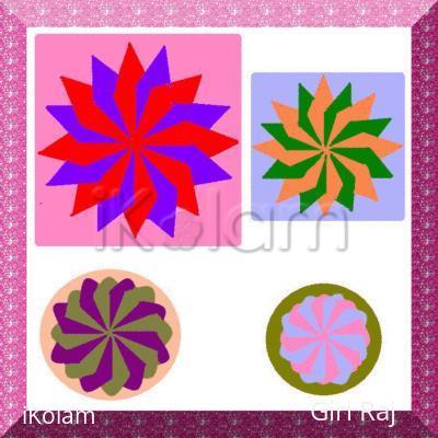 Rangoli: Simple kolam