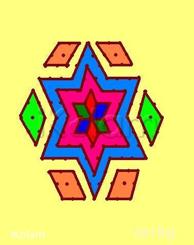 Rangoli: dot kolam