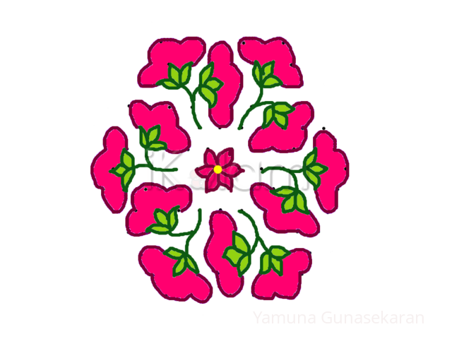 Rangoli: flowers