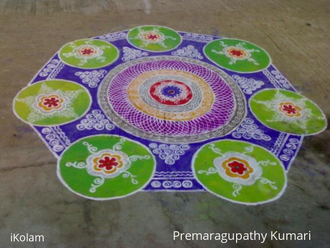 Rangoli: Pongal kolam Rangoli: Pongal kolam