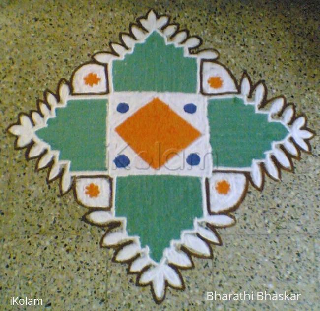 Rangoli: happy republic day