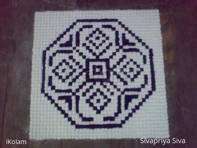 Rangoli: cross stitch kolam Rangoli: cross stitch kolam