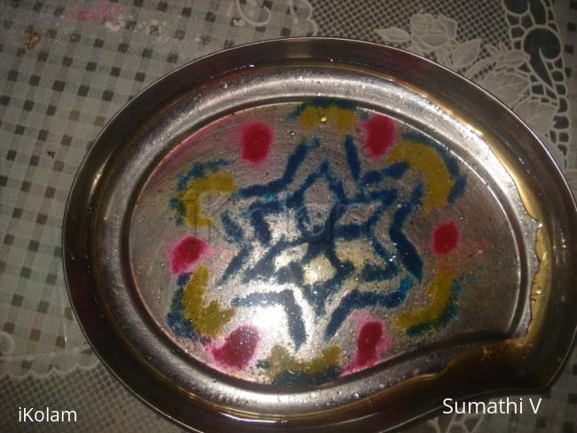 Rangoli: Rangoli in water