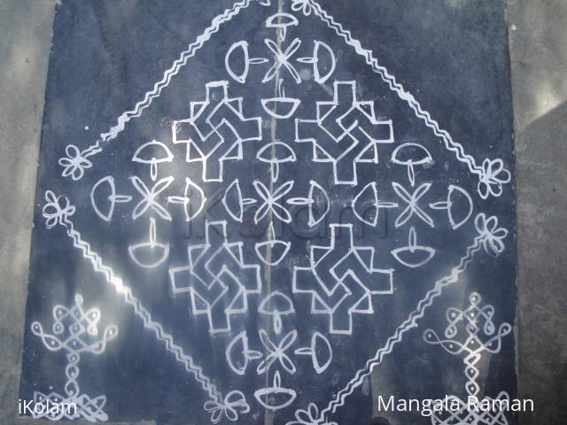 Rangoli: 1st dec -kartikai deepam