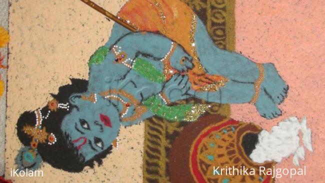 Rangoli: Baby Krishna