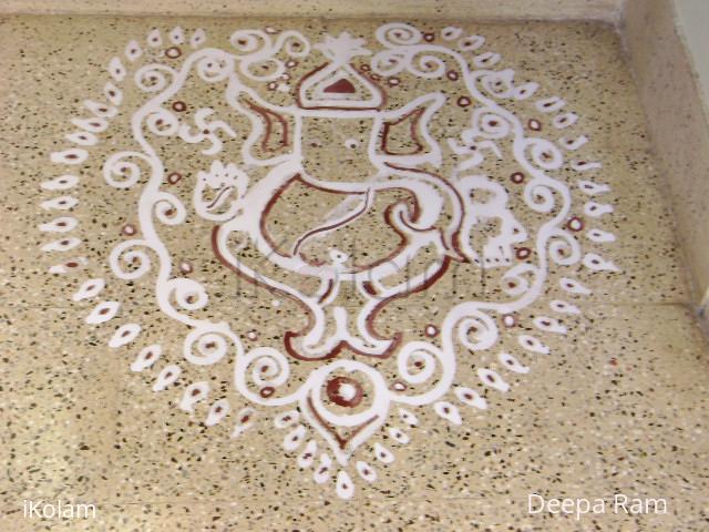 Rangoli: chathurthi ganesha maa kolam
