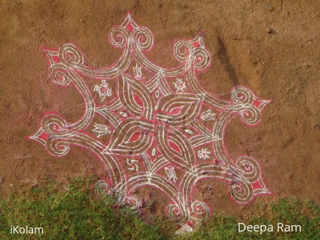 Rangoli: navratri rangoli 3