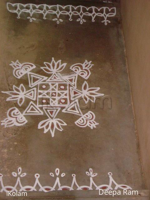 Rangoli: a simple maa kolam