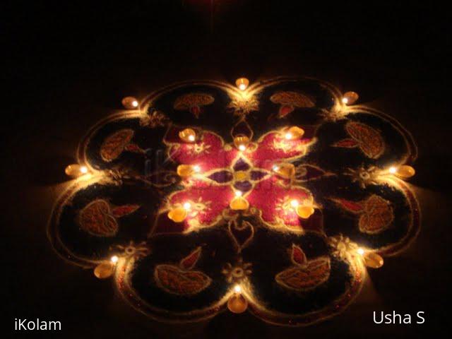 Rangoli: 2nd Rangoli with deepa