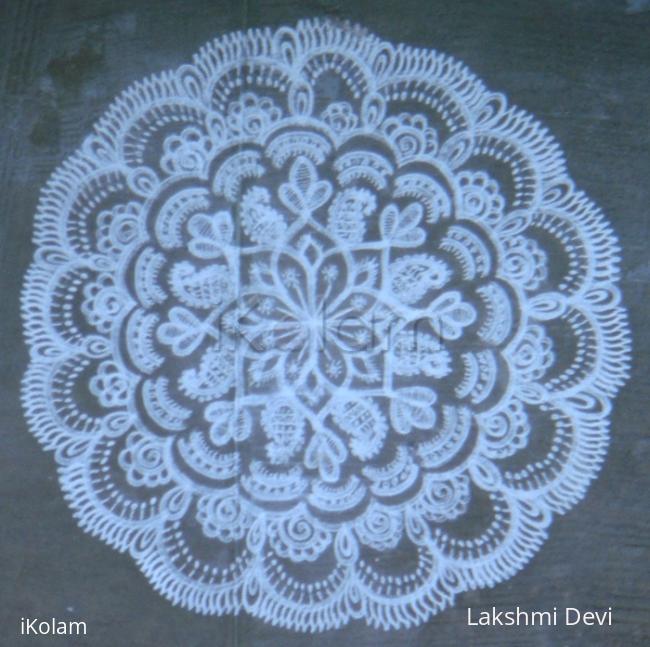 Rangoli: Embroidered doily