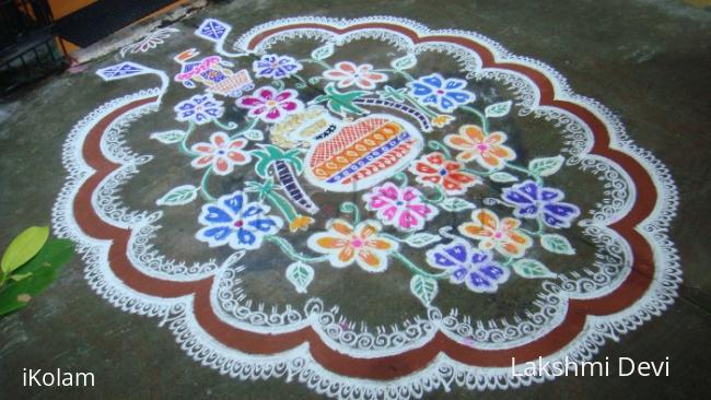 Rangoli: pongal rangoli