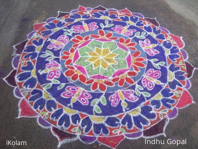 Rangoli: Butterfly rangoli Rangoli: Butterfly rangoli