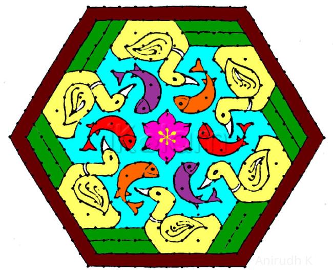 Rangoli: Anbusangeethji's incomplete rangoli