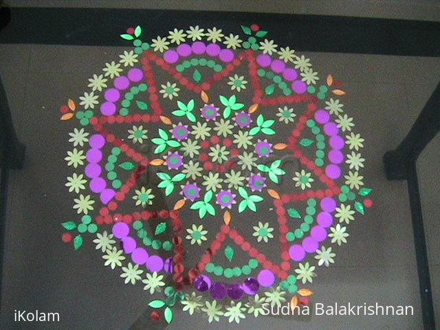 Rangoli: simple kolam