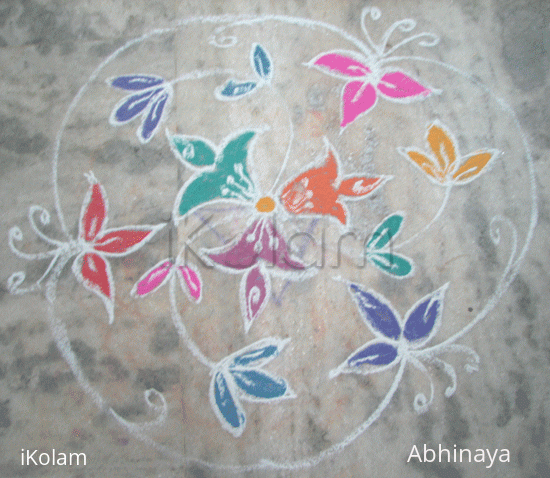 Rangoli: Flowers