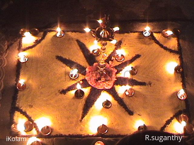 Rangoli: Karthigai Kolam 4