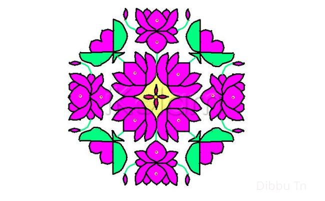 Rangoli: Lotus again