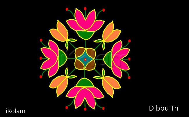 Rangoli: Lotuses