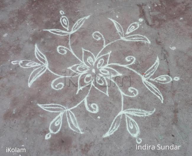 Rangoli: Simple kolam