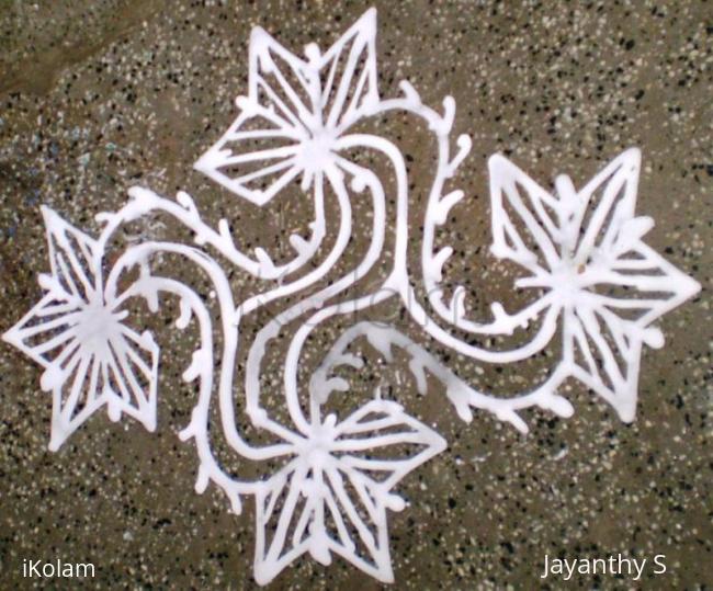 Rangoli: simple kolam
