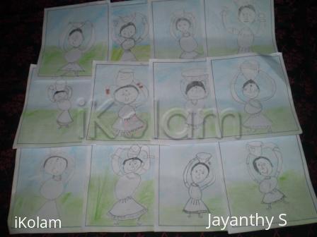 Rangoli: Kids drawing