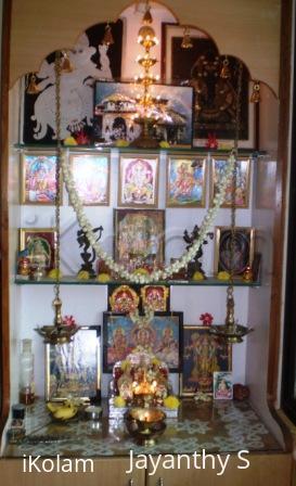 Rangoli: Our first floor swamy room