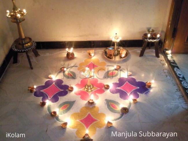 Rangoli: karthigai deepam