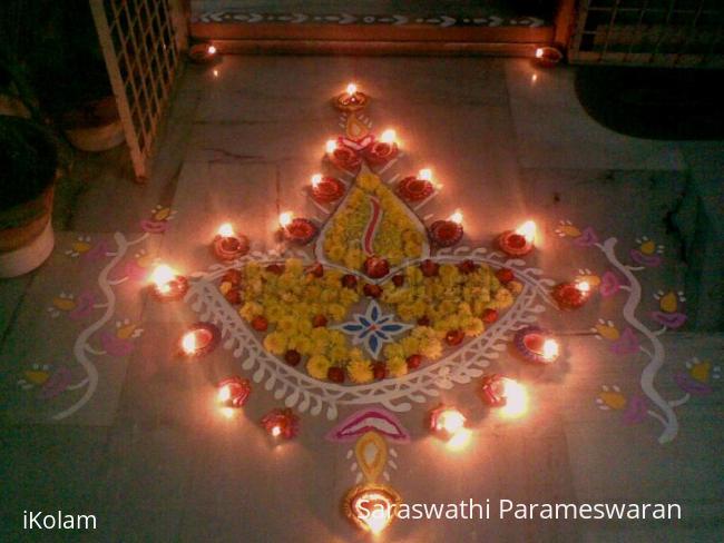 Rangoli: Sarvalaya Deepam Rangoli: Sarvalaya Deepam