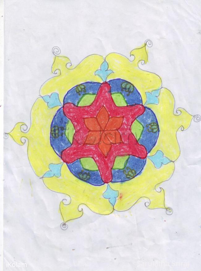 Rangoli: Free hand rangoli 