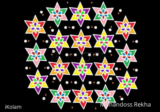 Rangoli: Colourful stars