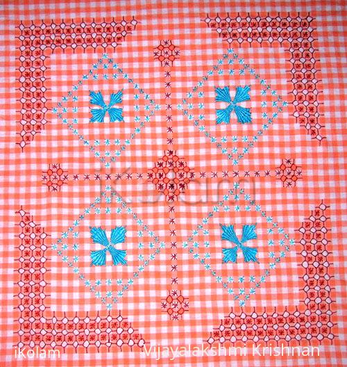 Rangoli: E.Kolam(Embroidary kolam) Rangoli: E.Kolam(Embroidary kolam)