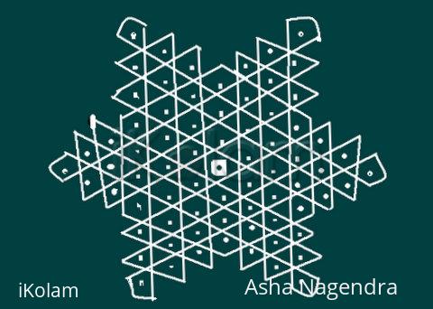 Rangoli: MS paint chikku kolam