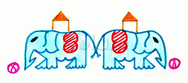 Rangoli: Elephants