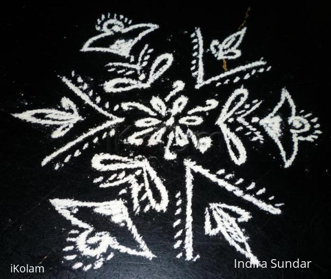 Rangoli: Simple kolam Rangoli: Simple kolam