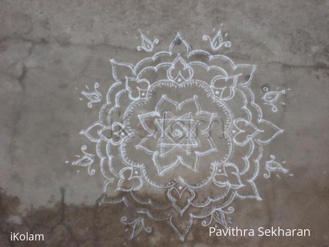 Rangoli: freehand drawing Rangoli: freehand drawing