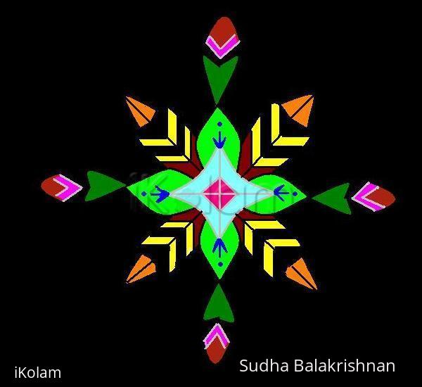 Rangoli: My first Pc rangoli