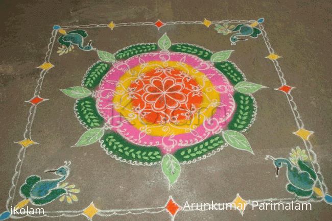 Rangoli: New Year celebration Rangoli: New Year celebration