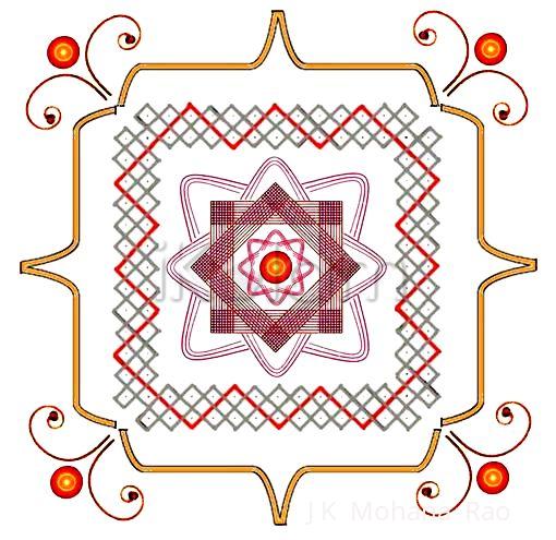 Rangoli: paDikOlam-13 Rangoli: paDikOlam-13