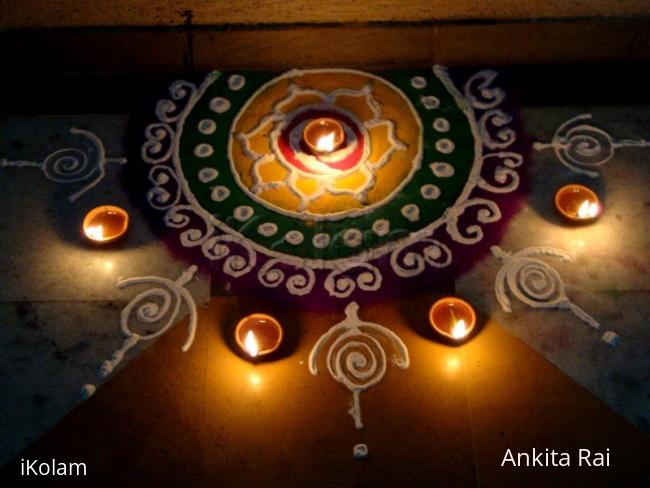 Rangoli: free hand desighn