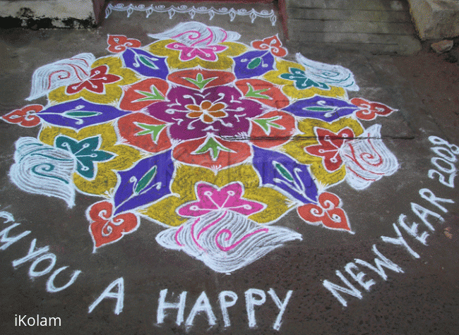 Rangoli: Happy New Year! Rangoli: Happy New Year!