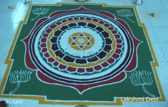 Rangoli: Lakshminarayana Yantra Rangoli: Lakshminarayana Yantra