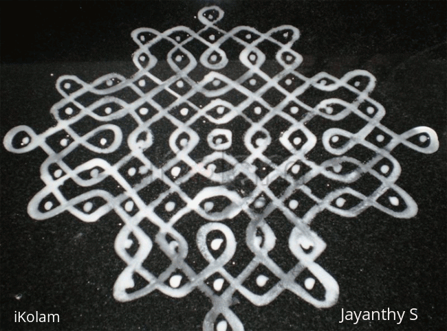 Rangoli: judy's computer kolam in reality