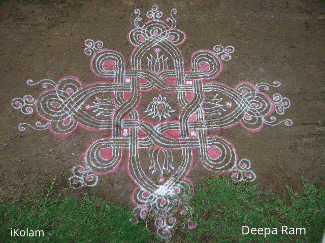 Rangoli: Virodhi new year kolam Rangoli: Virodhi new year kolam