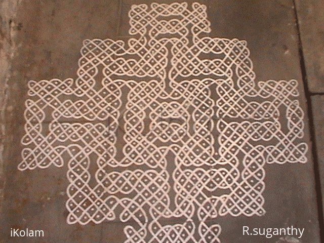 Rangoli: Rice flour Kolam