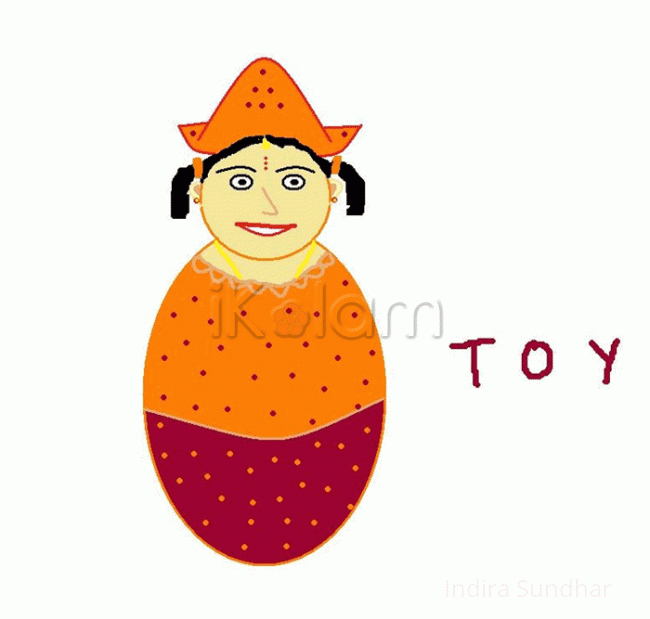 Rangoli: Tanjore Toy Rangoli: Tanjore Toy